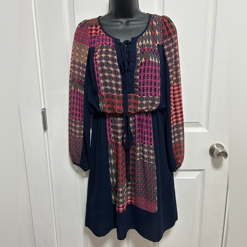 Maeve Bohemian Patchwork Dress - Multicolor XS